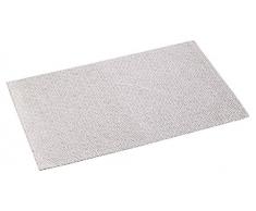 charme & douceur set de table 30x45cm fibre papier metrix taupe