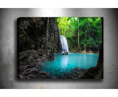 Bonamaison Peinture sur toile, multicolore, 30 x 40 cm - ConÃ§u et fabriquÃ© en Turquie