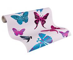 A.S. Création Papier peint Boys & Girls 5 bleu noir poupre 10,05 m x 0,53 m 936342