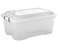 Sundis 4546003 Malle de Rangement Locker, Plastique, Transparent, 40L