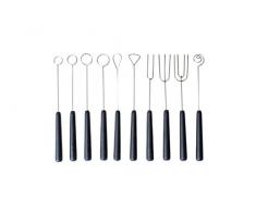 Silikomart 73.444.99.0001 Choco Forks Kit de 10 Fourchettes Ã Fondue