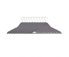 Premier Housewares cintres, Mates, Lot de 10, Bois, Gris, 1Â x 45Â x 24Â cm