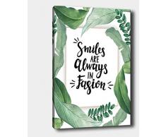 Bonamaison Peinture sur toile, multicolore, 40 x 60 cm - Conçu et fabriqué en Turquie