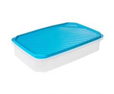 TATAY 1162100 Boîte de Conservation Rectangulaire 2,1 L Plastique Bleu 28,5 x 18,5 x 6 cm