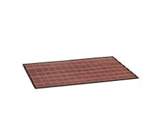 Relaxdays Tapis de salle de bain Bambou 80 x 50 cm Douche Tailles diffÃ©rentes Couche antidÃ©rapante, marron