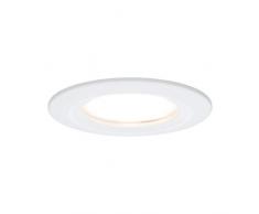 Paulmann 93857 Kit encastrés Premium Coin Slim, rond, fixe LED 1x6,8W, 2700K, 230V, 51mm, Blanc mat/Alu