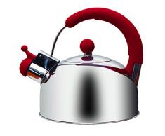 INOXRIV Bouilloire avec sifflet Love Story, Acier Inoxydable
