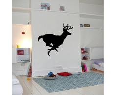 TATOUTEX Stickers Ombre de cerf - Rouge, L 44cm x H 40cm