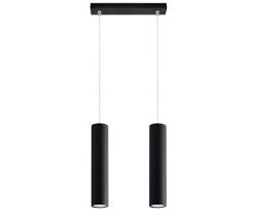 Sollux Lighting Lagos 2 Suspension en acier Noir
