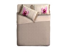 Ipersan Complet lit Fine Art Photographique Zen Couleur Beige/Rose 260x300cm.