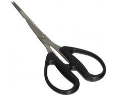 Outdoor multifonction barbecue Barbecue dentelée Lames Fork Head Design Ciseaux Noir