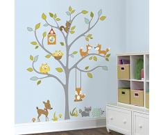 RoomMates 54333 Stickers muraux Faune sur larbre, Papier, Multicolore, 48 x 8 x 8 cm