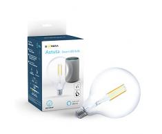 Suprema Astuta Ampoule globe LED à filament E27 compatible et certifié Alexa à intensité variable Blanc chaud à blanc froid
