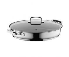 WMF 761506380 Poêle à Poisson avec Couvercle, Acier Inoxydable, Argent, 24 cm