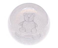 Caithness Glass Presse-Papier en Cristal Nounours Violet