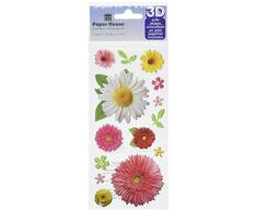 Paper House Productions Stp-0016e Relief Puffy Stickers, Marguerites (3-Pack)