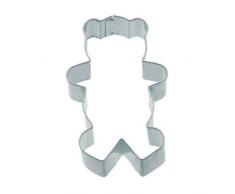 Kitchen Craft KC3302 Emporte-piÃ¨ce Ours en Peluche 7,5cm en MÃ©tal Argent, 9 x 12 x 16 cm