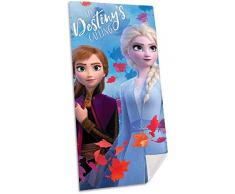 La Reine des Neiges 2 Coton RÃ©fÃ©rence KD Serviette de Plage Lavable en Face pour la Plage Unisexe Adulte, Multicolore (Multicolore), Unique.