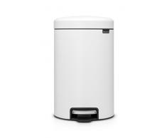 Brabantia Poubelle Ã PÃ©dale NewIcon Sense of luxury,12 litres - Blanc