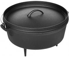 AmazonBasics Faitout de camping en fonte prÃ©-enduite 5,67Â l