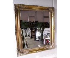 Grand Miroir Mural doré 76 x 86 cm