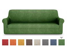 PETTI Artigiani Italiani - Housse Canapé, Housse de Canapé, Housse de Clic Clac, Housse de Fauteuil, Vert, Tissu Jacquard, 100% Made in Italy