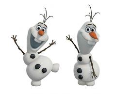 Joy Toy 23720 Autocollants muraux: Disney Frozen Olaf 1 Feuille avec 25 éléments, Plastique, Multicolore, 50x50x1 cm