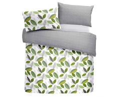 Fusion Parure pour Couette, 52% Polyester, 48% Coton, Green, Simple
