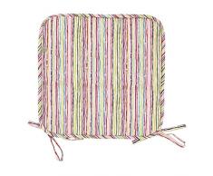 Dutch Decor Timeo â Galette de Chaise, 38, 5x38, 5 cm, Multi - Coton