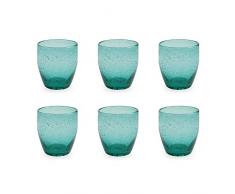 VILLA DESTE HOME Tivoli Set de 6 Verres Ã Eau Acapulco, Turquoise