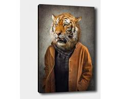 Bonamaison Peinture sur toile, multicolore, 40 x 60 cm - ConÃ§u et fabriquÃ© en Turquie