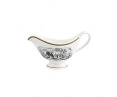Villeroy & Boch Audun Ferme SauciÃ¨re sans Plat de service, 400 ml, Porcelaine Premium, Blanc/Gris/Jaune