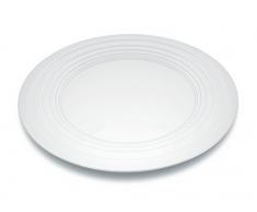 Alessi Mdl03 W Le Cerchie Plateau/centre de Table en Acier Coloré à la Résine Au Ãpoxyde, Blanc, à 48 Cm