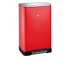 WESCO Poubelle Double Rouge Grand Modèle