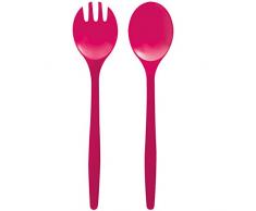 Zakdesigns 0211-350 Couverts pour la Salade Twins 32cm en Rouge, Plastique, 45x35x25 cm