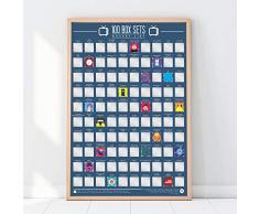 Gift Republic Raye Poster, Multi, taille unique