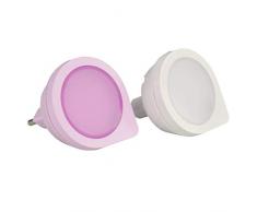 Mini Q Lot de 2 veilleuses à LED avec capteur crépusculaire