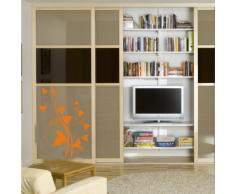 INDIGOS UG 4052166139533 Sticker Mural w649 Belle Fleurs 96x73 cm Orange