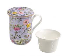 Maxwell & Williams WK11455 Tasse, Porcelaine, Lila, Bunt, 11 x 8,5 x 11 cm