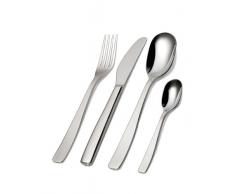 Alessi Ajm22s24m Knifeforkspoon Service à Couverts 24 Pièces Monobloc en Acier Inoxydable 18/10 Brillant