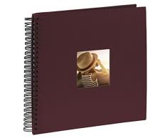 Hama Album Photo Fine Art (format 36 x 32 cm, 50 pages noires, Ã spirale) Bordeaux