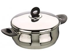 Ibili 660020 Bali Faitout BombÃ© avec couvercle Inox 20 cm