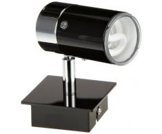Paulmann 66511 Applique murale métallique Zyli ESL 1 x 9 W, GU10, 230 V (Noir/chromé)