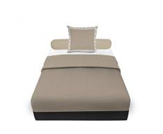 Soleil docre Lorenzo lit, Parure de Drap, Coton, Ecru, 180 x 290 cm