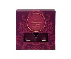 Shearer Candles Victorian Winter SN1768 Lot de 8 Bougies Chauffe-Plat Parfum encens et myrrhe Bordeaux