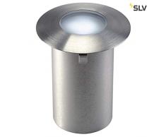 spot de sol encastré - rond - a led - 0.3 watts - 9000k - slv trail-lite - ip67 - inox