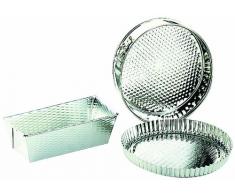 Ibili 800500 Lot Démontable 24 + Cake 25 + Moule à Tarte 27 Cm