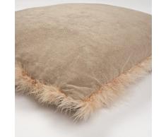 Thedecofactory 444001 Coussin, Polyester, Rouge, 40 x 40 x 3 cm