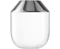 LSA International Space Vase H39Â cm Platine Clair, dÃ©corÃ©