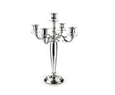 Zilverstad 7887231 Chandelier Empire avec 5 Branches Argenté Laqué